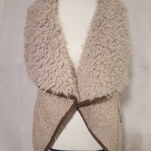 American Rag Beige Fur Vest